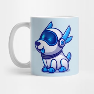 Cute Dog Robot Cartoon Mug